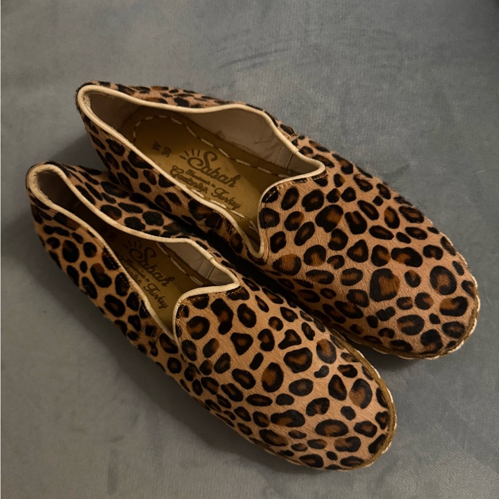 Sabahs Leopard Print Women's Loafers - Picture 2 of 3